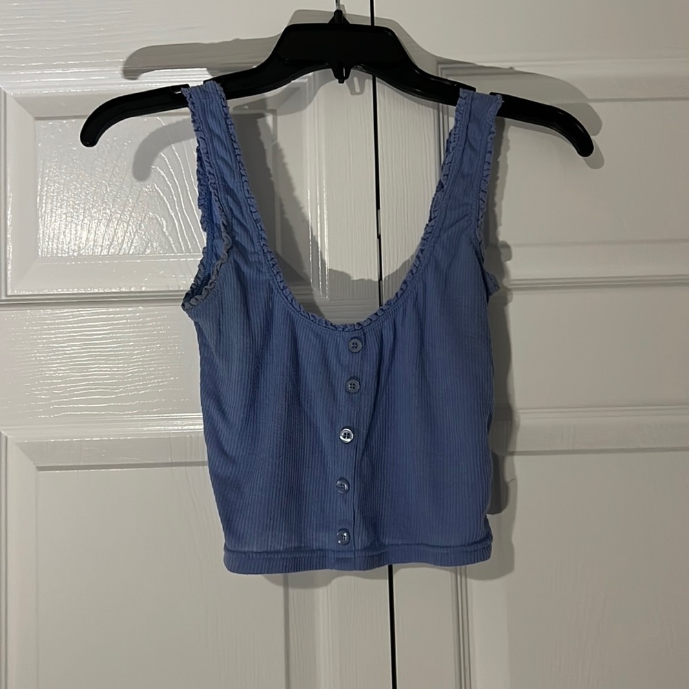 Me to We Essential Blue Tank Top